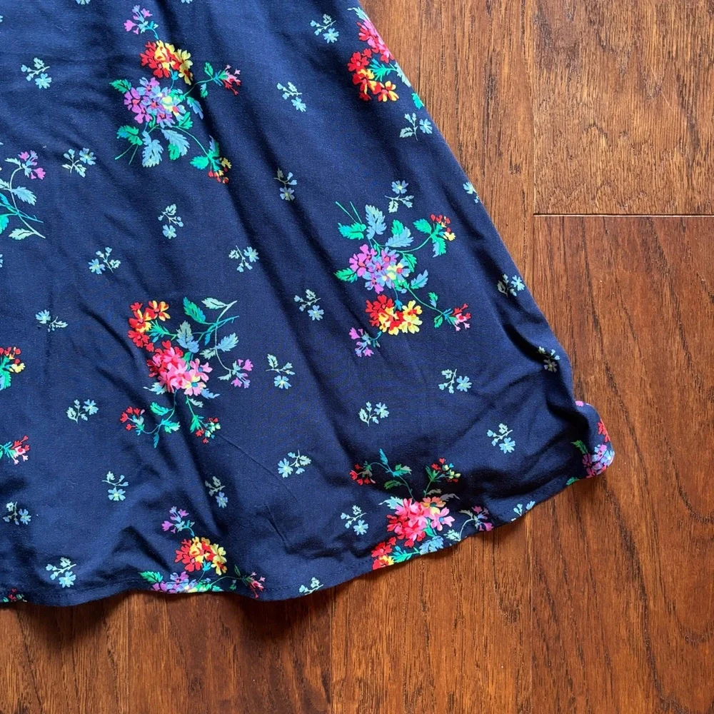 Gap Girls Blue Floral Flutter Sleeve Sundress | Size XXL 16/18 | Rayon